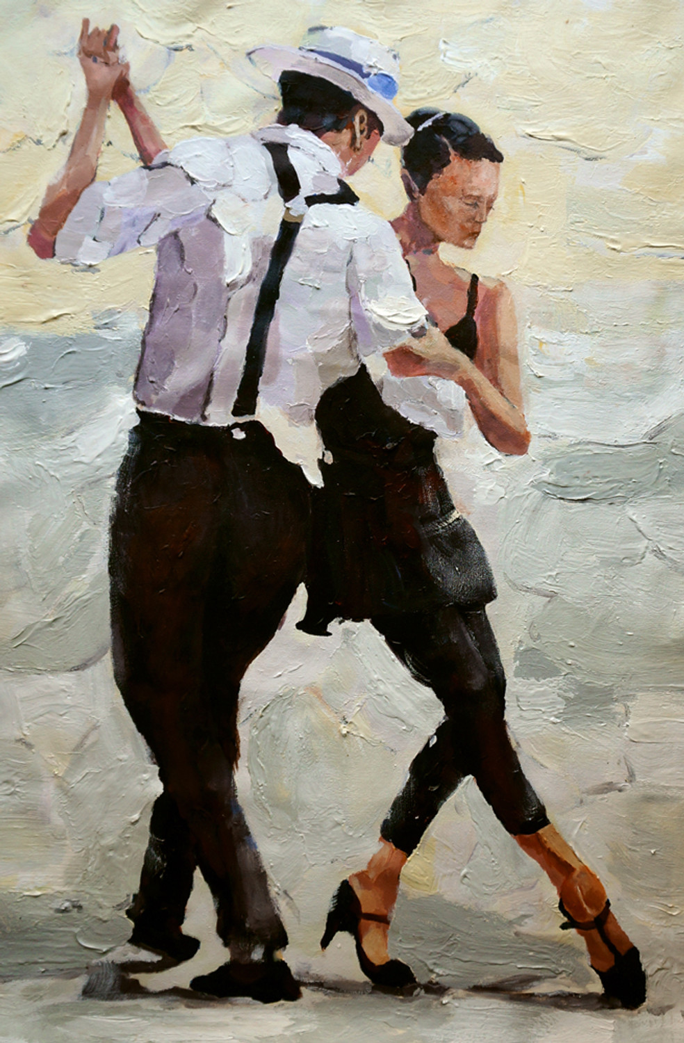 salsa couple dance paintings