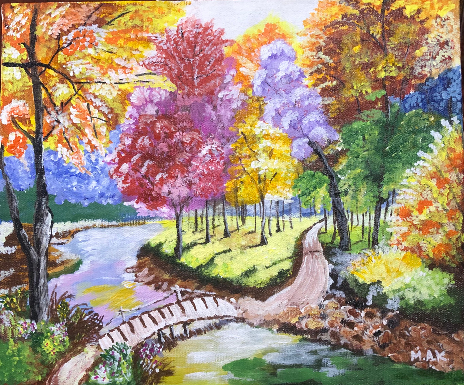 Lake Mountains Painting By Numbers Scenery Drawing On Canvas Hand Painted  Kits | eBay