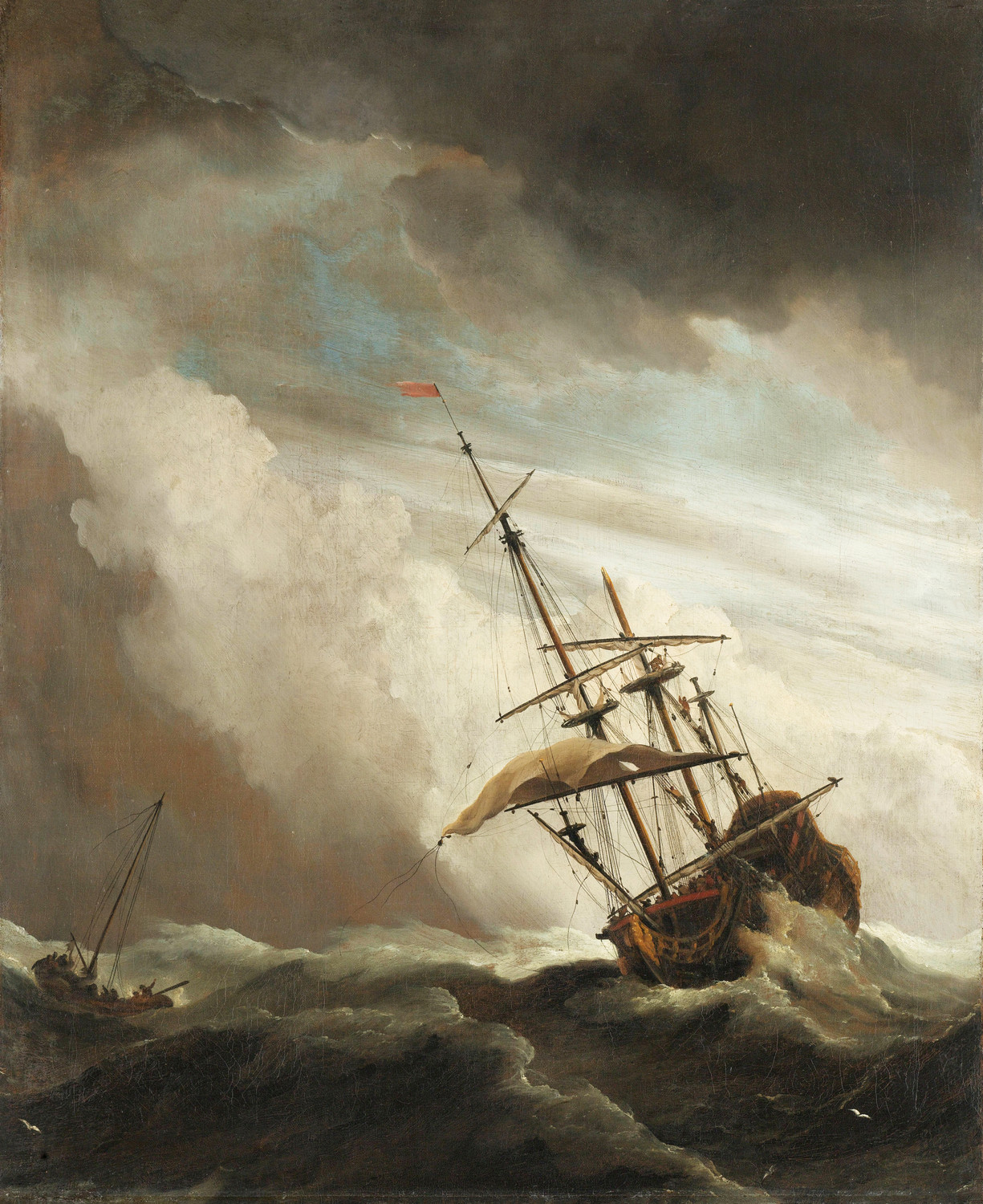 Ship　High　(II)　On　Caught　Known　The　By　X　De　Seas　31in　A　Canvas　(PRT_7918)　Squall,　Gust‚Äô　By　As　Art　‚ÄòThe　Willem　Van　Print　Velde　Canvas　25in　Art　Shop　A