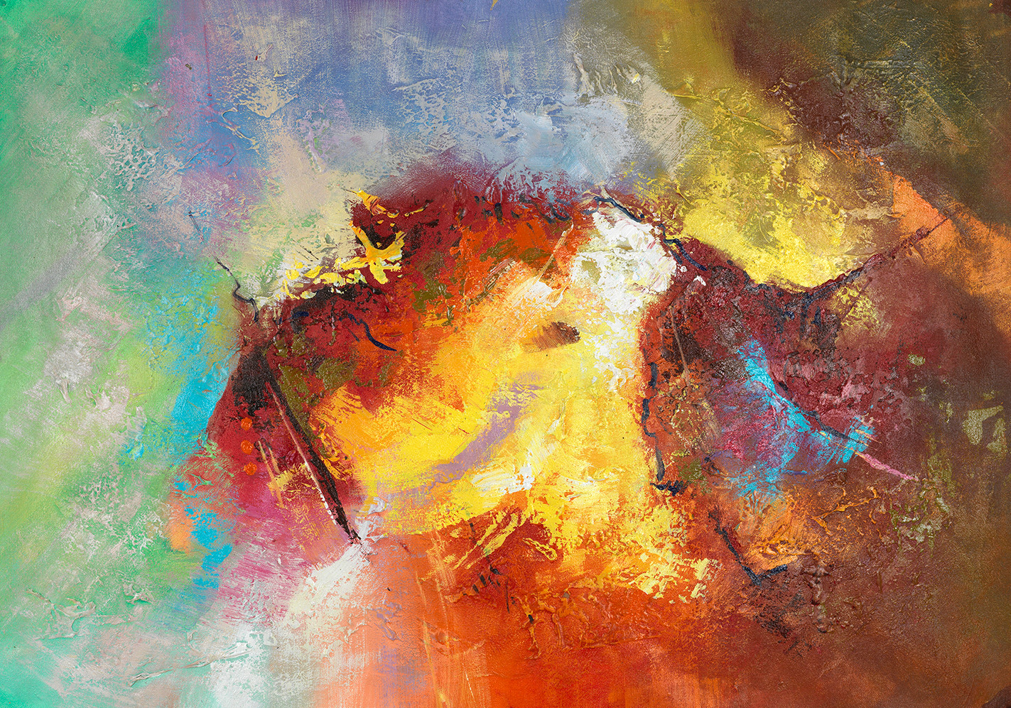 Abstract Color Rart Buy Colourful Abstract 3 By Ra Arts - Abstract, Dynamic, Contemporary ...