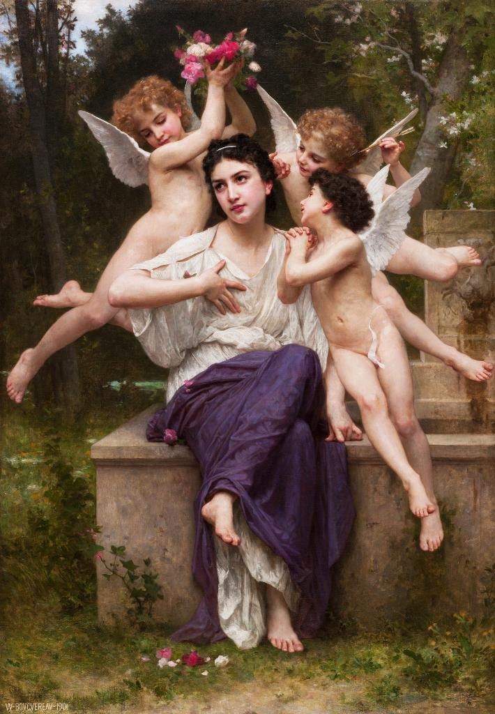 Buy Dream Of Spring - Classical, Realism, Romanticism Painting Online ...