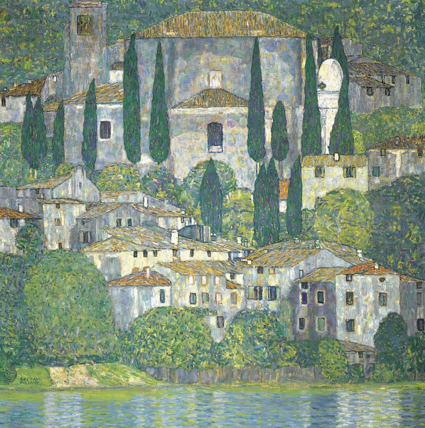 GUSTAV　KLIMT、クリムト、静かな池、希少な画集より、新品高級額 GUSTAV KLIMT、クリムト、静かな池、希少な画集より、新品高級額