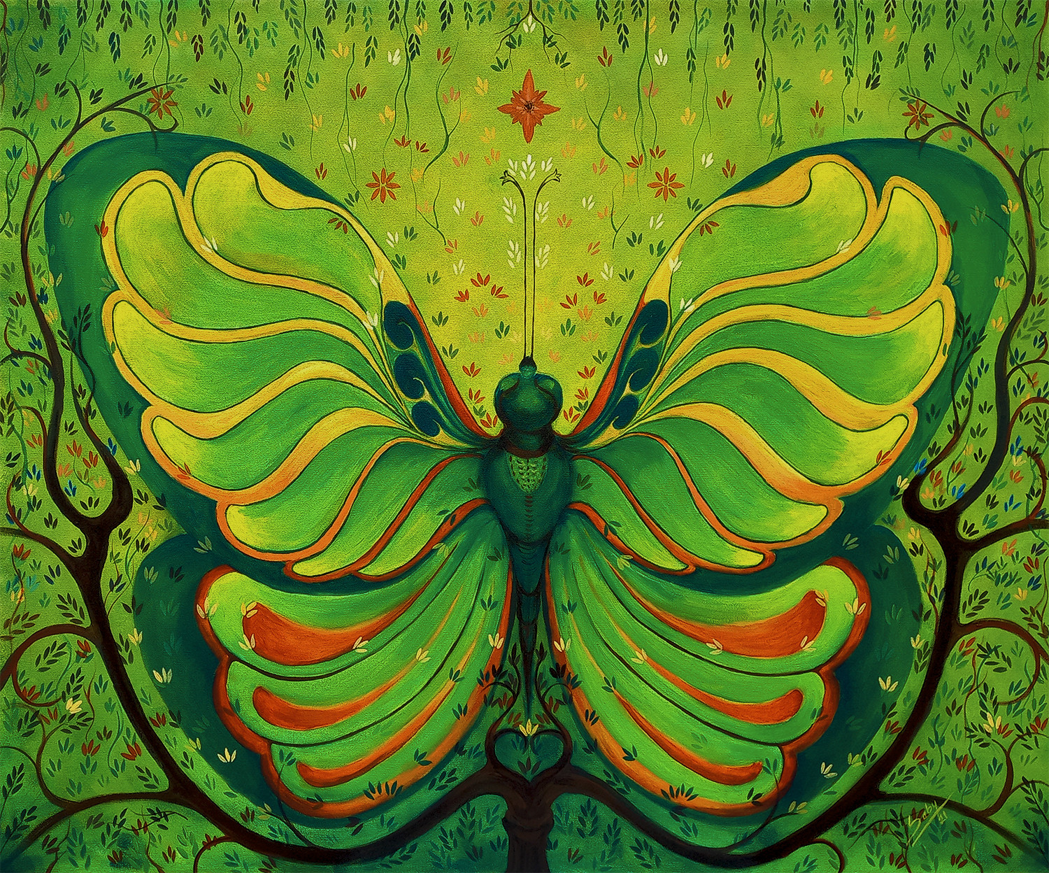 Buy Butterfly - Decorative, Fantasy, Surreal Painting Online