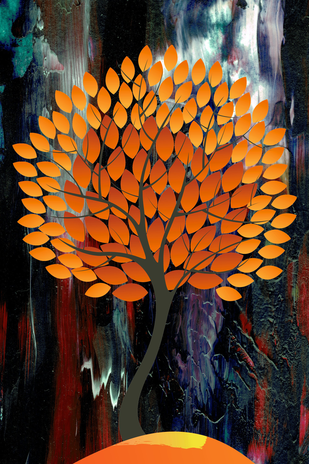 Buy Big Tree - Abstract, Surreal, Modern Painting Online | Fizdi