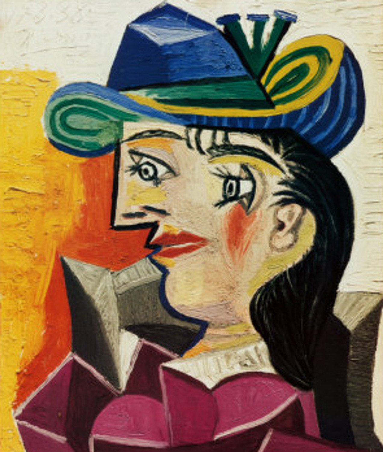 羽衣天女、Chapado en Laton 　パラディウム　Picaso Lot - PABLO PICASSO, Spanish (1881-1973), Tete, crayon on