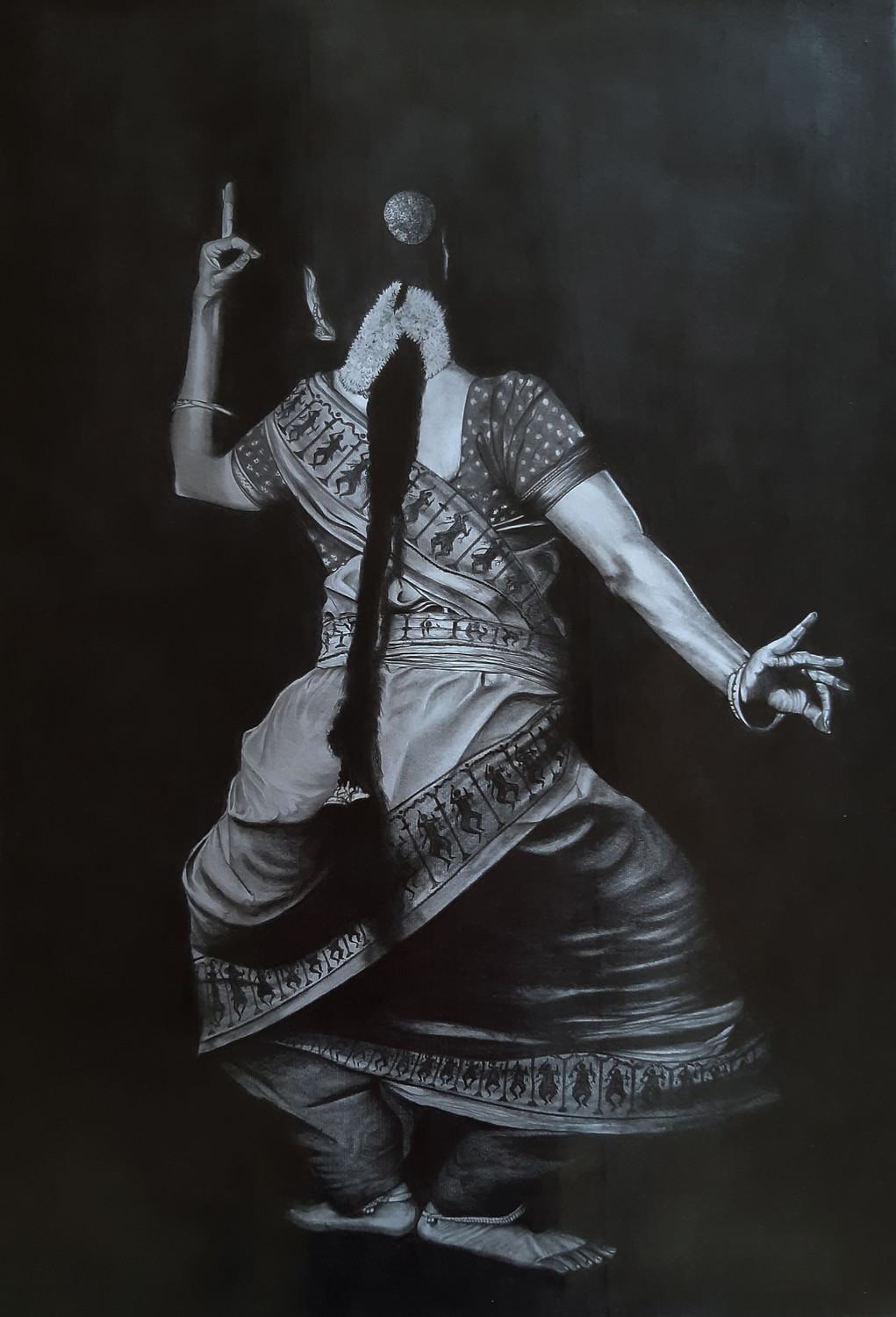 Bharathanatyam series 16 Painting by Uma Krishnamoorthy - Pixels