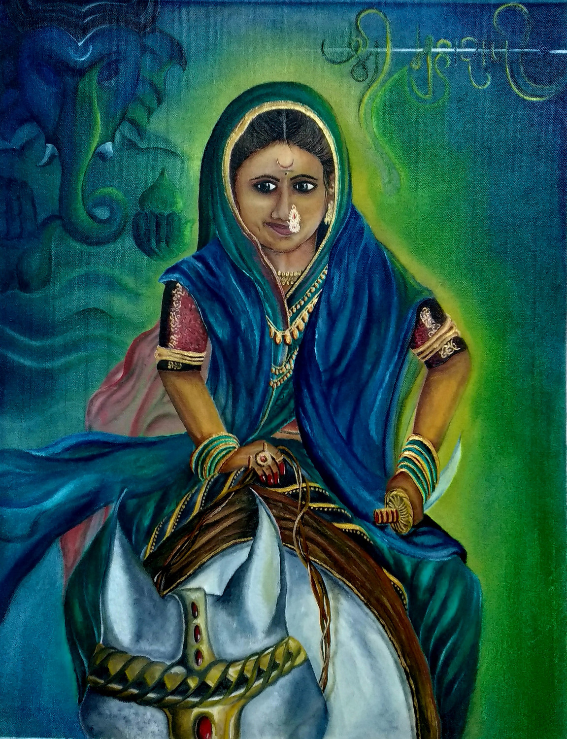 Rani Lakshmi Bai Drawing by Nitin Gambhir | Saatchi Art