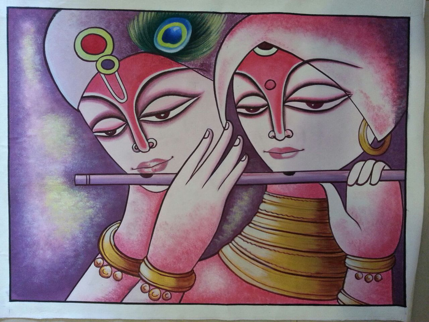 Original Painting: RADHA KRISHNA – MUSIC OF LOVE - styleindiatoday.com