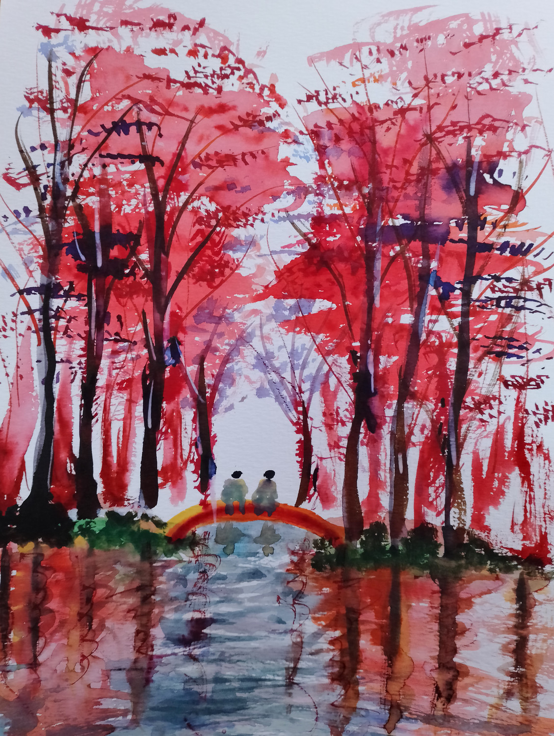 Buy Beautiful Water colour painting Handmade Painting by NARINDER