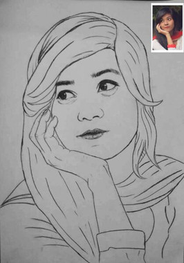 Line Art Handmade Portrait