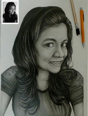 Pencil Sketch Handmade Portrait