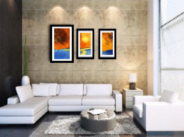 31GRP176 - 40in X 36in (16in X 36in X 1 pc) + (12in X 24in X 2 pcs) - Painting