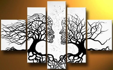 Her Lasting Allure - Handpainted Art Painting - 72in X 36in