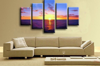 Happy Hour - Handpainted Art Painting - 60in X 32in