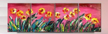 Joy - Handpainted Art Painting - 64in X 24in