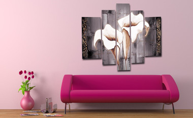 Floral Union 2 - Handpainted Art Painting - 68in X 32in (Details Inside)