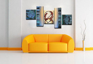 Romance 16 - Handpainted Art Painting - 64in X 28in (Details Inside)