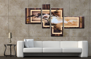 Tree Furnish 5 - Handpainted Art Painting - 74in X 44in (Details Inside)