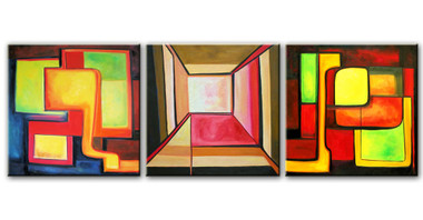 Mazed Life - Handpainted Art Painting - 60in X 20in