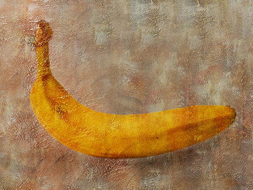 The banana painting, new age painting, texture painting, yellow, brown painting The banana painting, new age painting, texture painting, yellow, brown painting