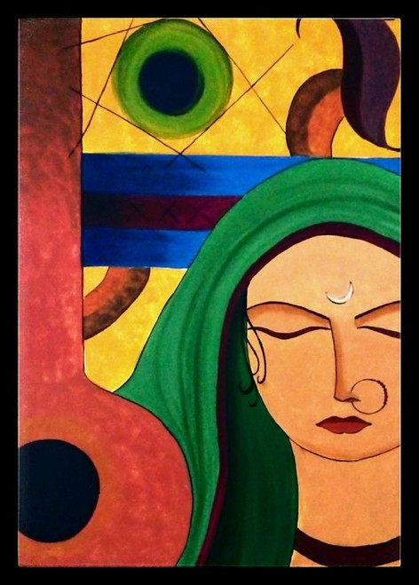 woman,meera,music,contemporary,30*42 - Meera 3,ART_571_8756,Artist : Madhavi Sandur,Acrylic woman,meera,music,contemporary,30*42 - Meera 3,ART_571_8756,Artist : Madhavi Sandur,Acrylic