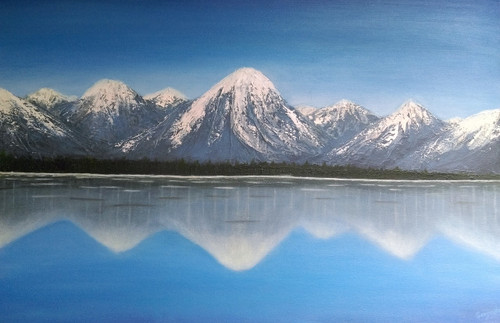 Buy Himalayan Mountain Handmade Painting By Prabhavathi Subramanya Code Art 2354 18148 Paintings For Sale Online In India