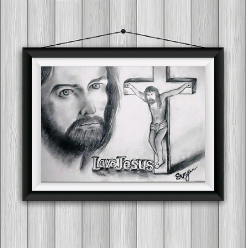 ART  DRAWING  ILLUSTRATION  PAINTING  SKETCHING  Anikartick JESUS  CHRIST  LOVE is GOD in my Portrait  HAPPY CHRISTMAS And HAPPY NEW YEAR   2010 Wishes to ALL