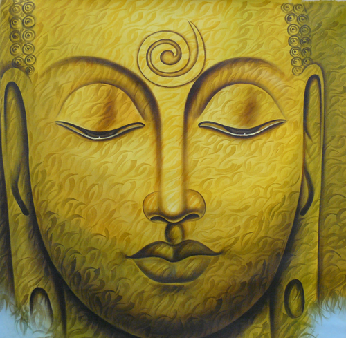 Buy Lord Buddha-2 Handmade Painting by ARTOHOLIC. Code:ART_3319_31636 ...