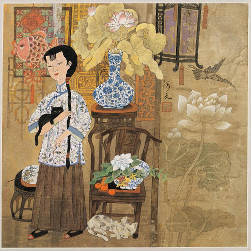 Chinese Art 06 (PRT_1401) - Canvas Art Print - 25in X 25in Chinese Art 06 (PRT_1401) - Canvas Art Print - 25in X 25in