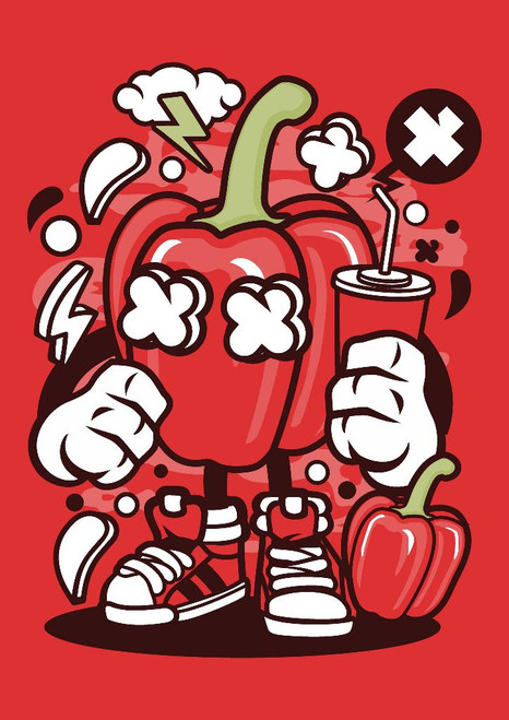 Capsicum (PRT_2322) - Canvas Art Print - 21in X 29in Capsicum (PRT_2322) - Canvas Art Print - 21in X 29in