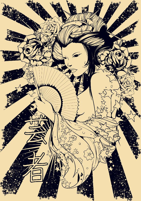 Black And White Diva (PRT_3813) - Canvas Art Print - 27in X 38in Black And White Diva (PRT_3813) - Canvas Art Print - 27in X 38in