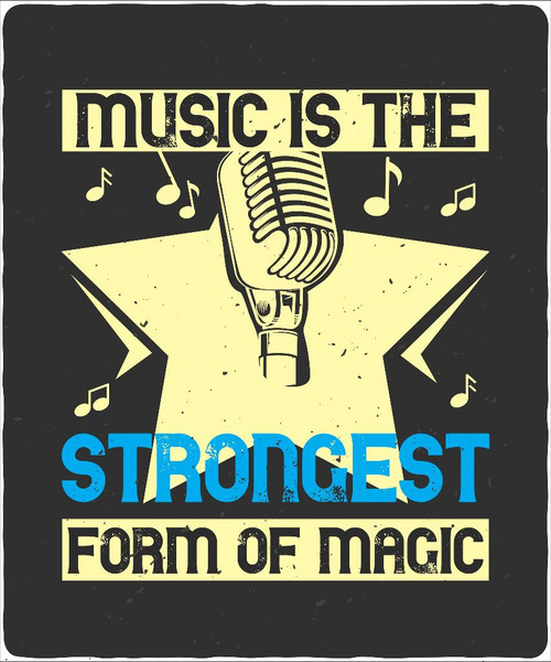 Shop Music-is-the-strongest-form-of-magic (PRT_4090) - Canvas Art Print ...