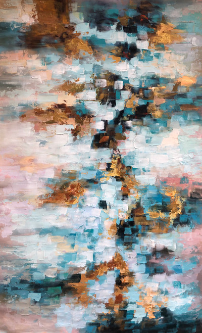 Modern art painting (ART_6706_62143) - Handpainted Art Painting - 36in X 60in Modern art painting (ART_6706_62143) - Handpainted Art Painting - 36in X 60in