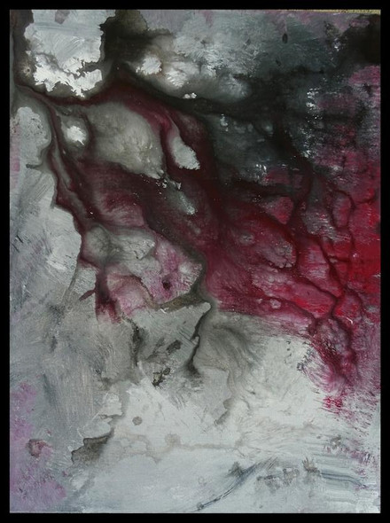 Grey Mood (ART_9062_75441) - Handpainted Art Painting - 18in X 24in