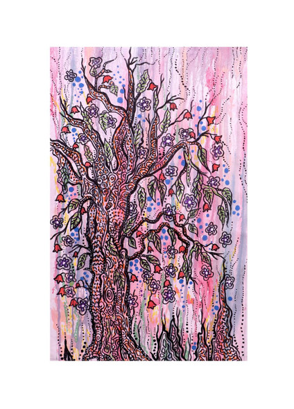 Growth (ART_9064_76594) - Handpainted Art Painting - 14in X 24in