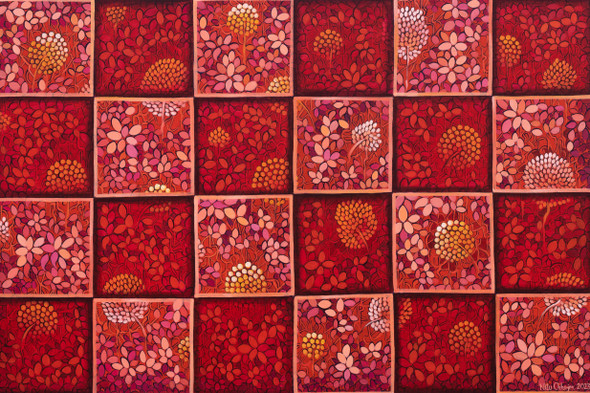 Prakriti -Series 1 (ART_3702_76733) - Handpainted Art Painting - 48in X 32in