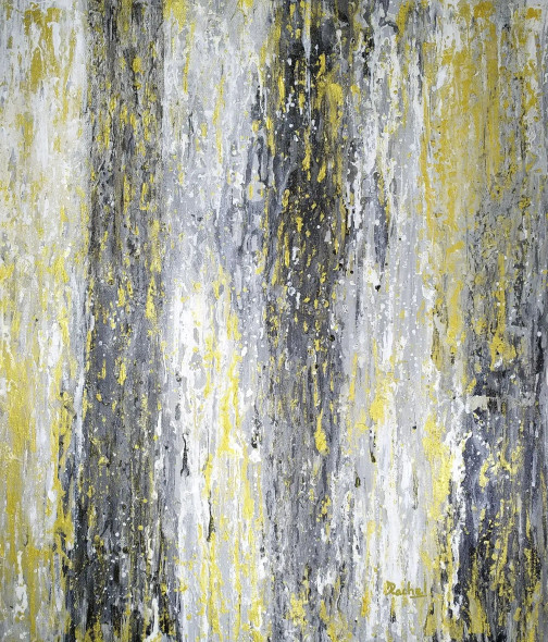 White Gold (ART-5042-101004) - Handpainted Art Painting - 18in X 24in