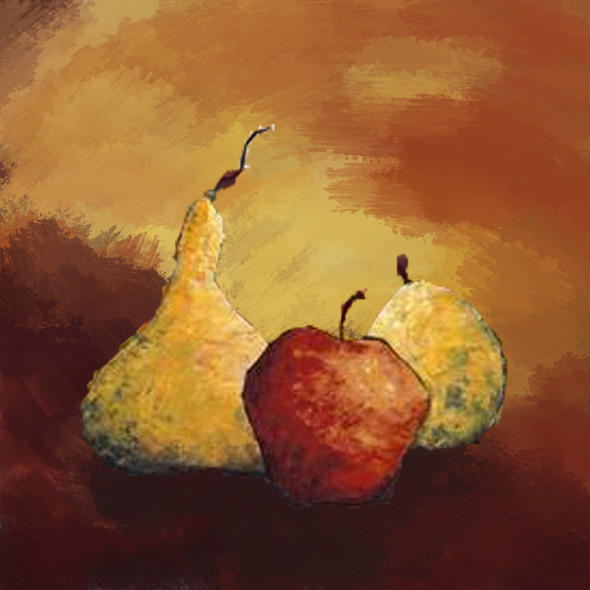 Fruitful Life 4 - Handpainted Art Painting - 32in X 32in