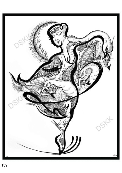 Dancing Girl (ART-15663-102870) - Handpainted Art Painting - 19in X 24in