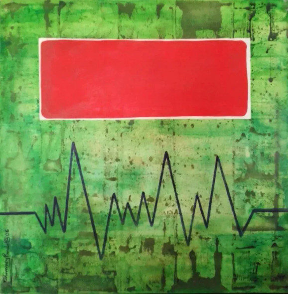 Vibration Of A Land (ART-8091-104488) - Handpainted Art Painting - 30in X 30in