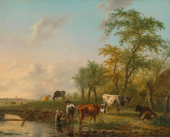 Animal Landscape (PRT-7699-104503) - Canvas Art Print - 24in X 19in