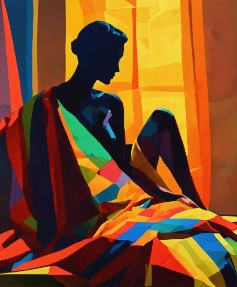 Modern Woman 8 (PRT-8991-104541) - Canvas Art Print - 49in X 60in