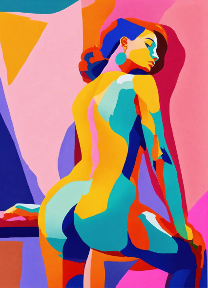 Modern Woman 6 (PRT-8991-104539) - Canvas Art Print - 43in X 60in