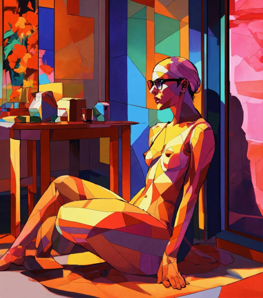 Modern Woman 19 (PRT-8991-104555) - Canvas Art Print - 53in X 60in