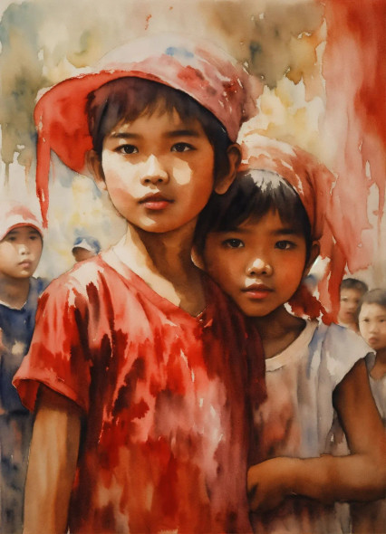 Indonesia 2 (PRT-8991-104796) - Canvas Art Print - 43in X 60in