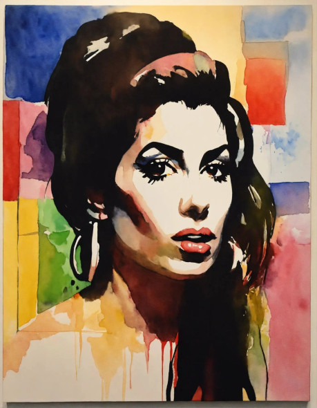 Modern Woman 42 (PRT-8991-104774) - Canvas Art Print - 47in X 60in