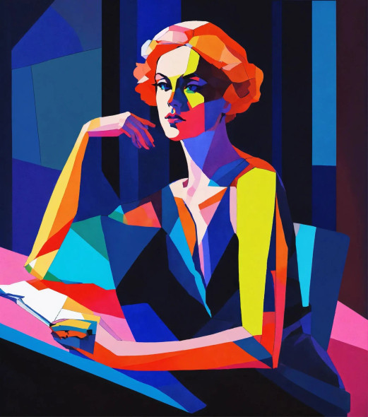 Modern Woman 59 (PRT-8991-104908) - Canvas Art Print - 53in X 60in
