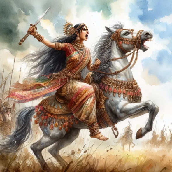 Warrior Princess 11 (PRT-8991-105087) - Canvas Art Print - 60in X 60in