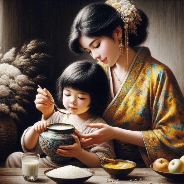 Mother's Love 21 (PRT-8991-105173) - Canvas Art Print - 60in X 60in