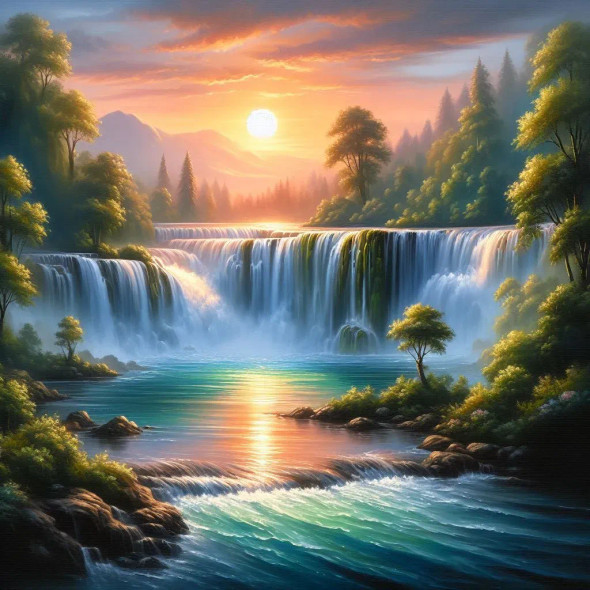 Landscape 2 (PRT-8991-105387) - Canvas Art Print - 60in X 60in